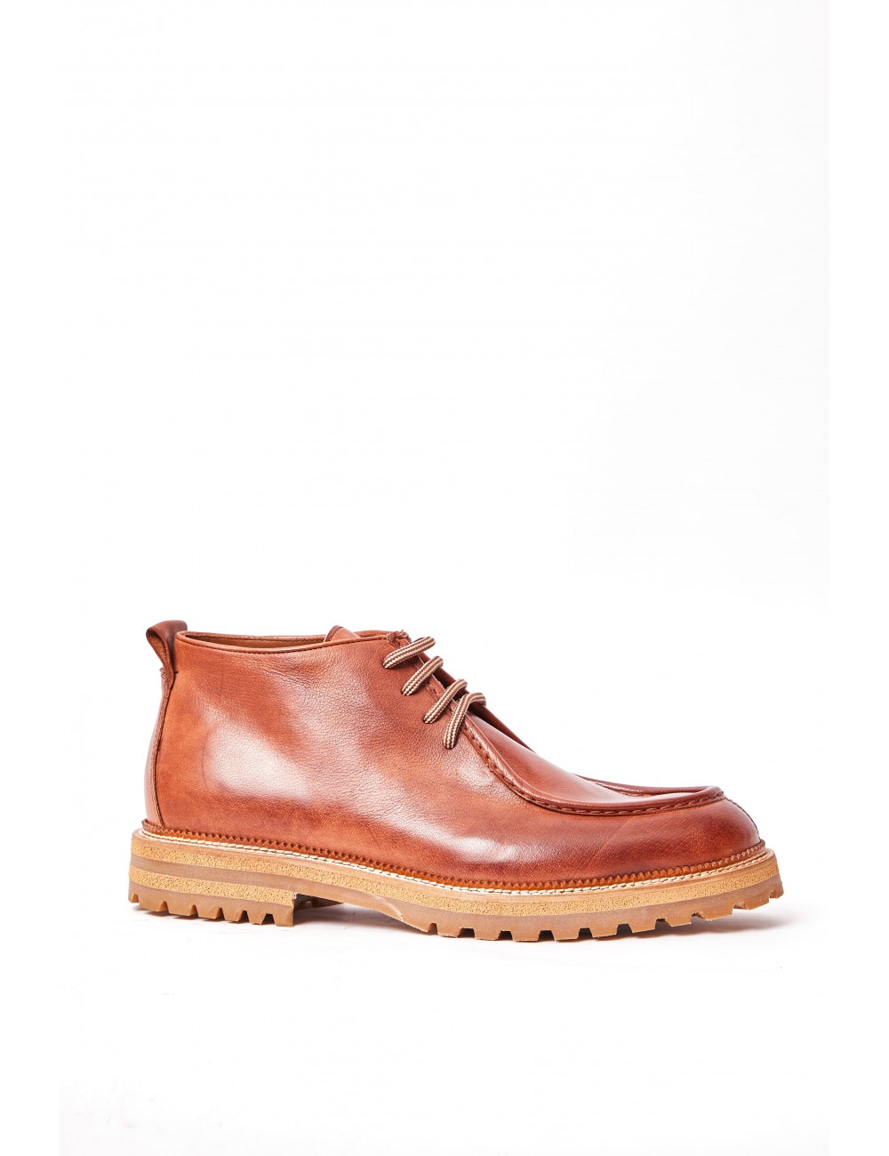 Men's boot in cognac calf...