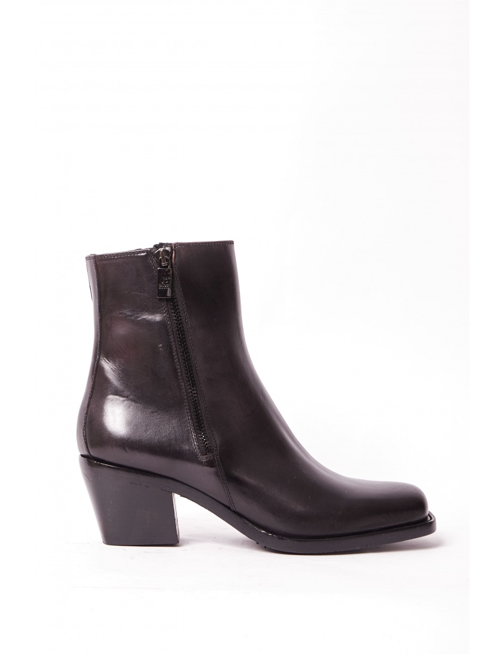 Black calf leather boot for...