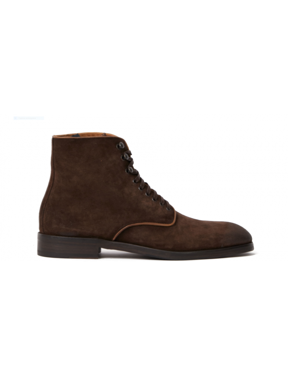 Men's boot in coffee suede...